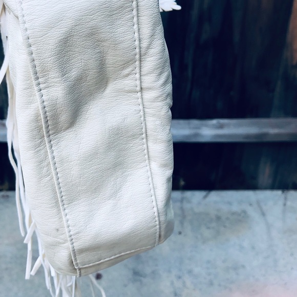 NWOT - Faux Leather Boho Bag - Cream - Picture 7 of 7